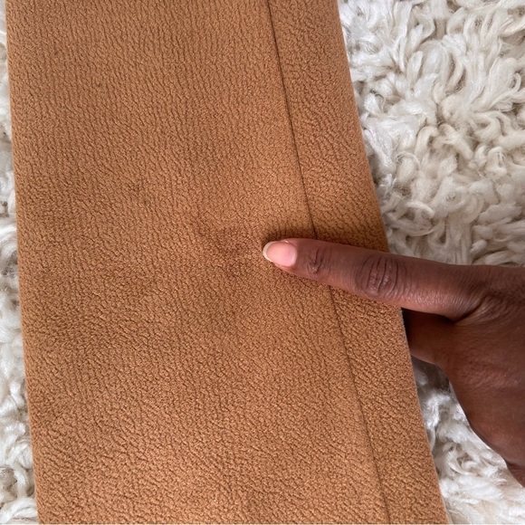 Zara Brown/Camel Faux Suede Longline Coat - Picture 9 of 12